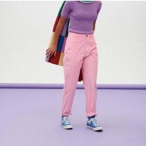 Lucy & Yak bubble gum pink corduroy pant